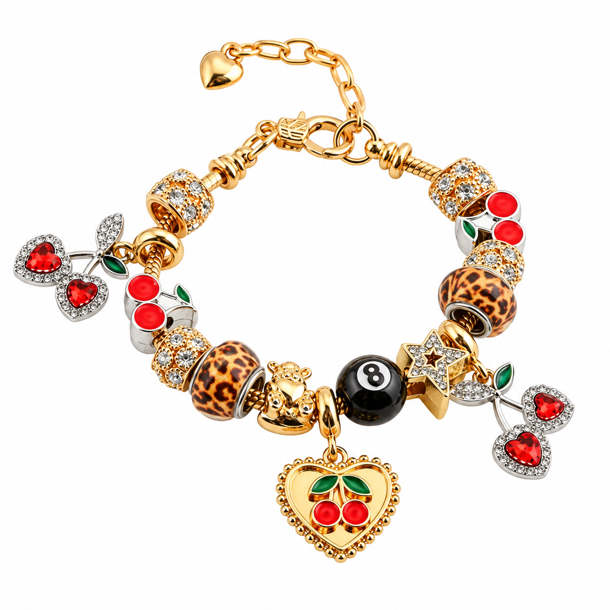 The Cherry Affair Charm Bracelet