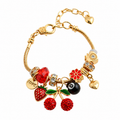 The Berry Luxe Charm Bracelet 🍓